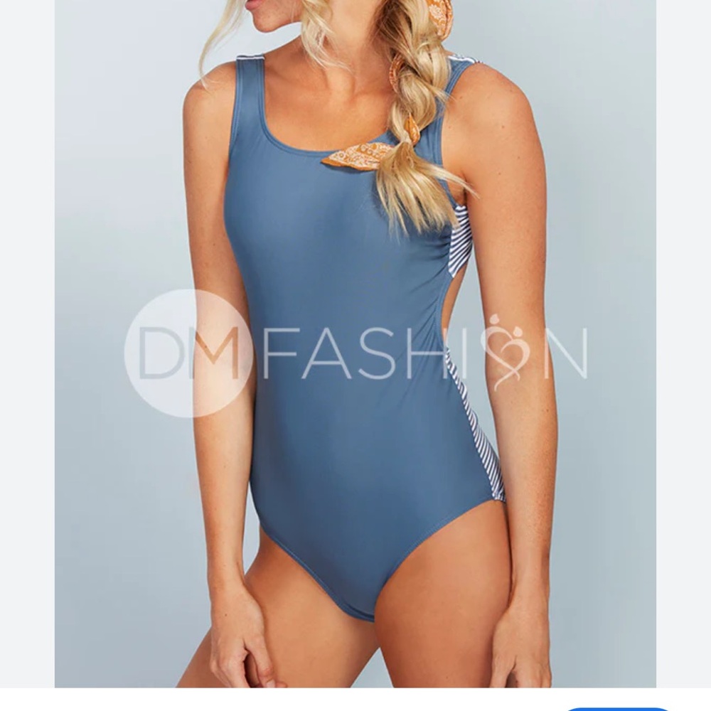Scoop back Tie one piece swimsuit